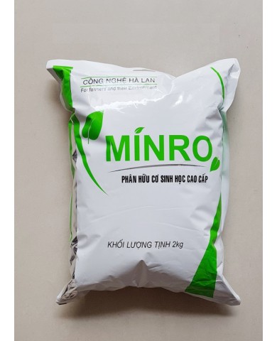 Phân bón hữu cơ sinh học Minro(gói 2kg)